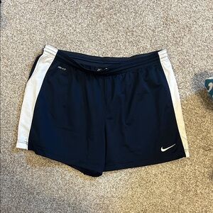 Nike Women's Blue and White Shorts